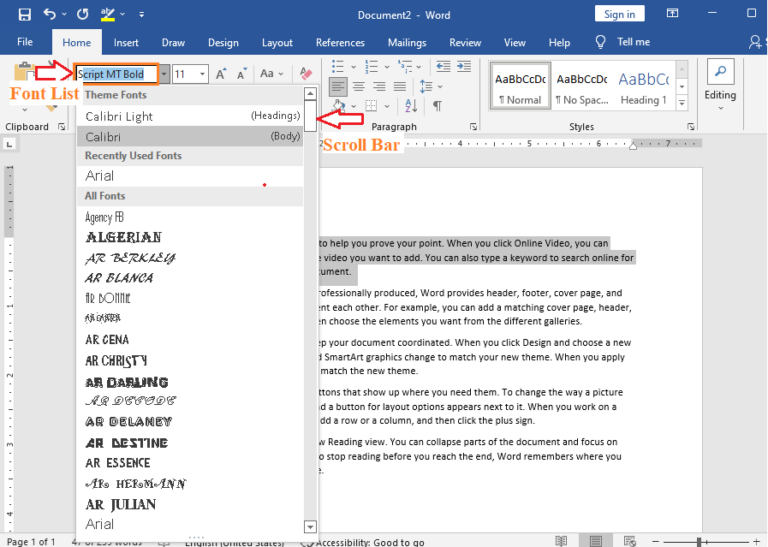 how-to-change-font-style-in-microsoft-word