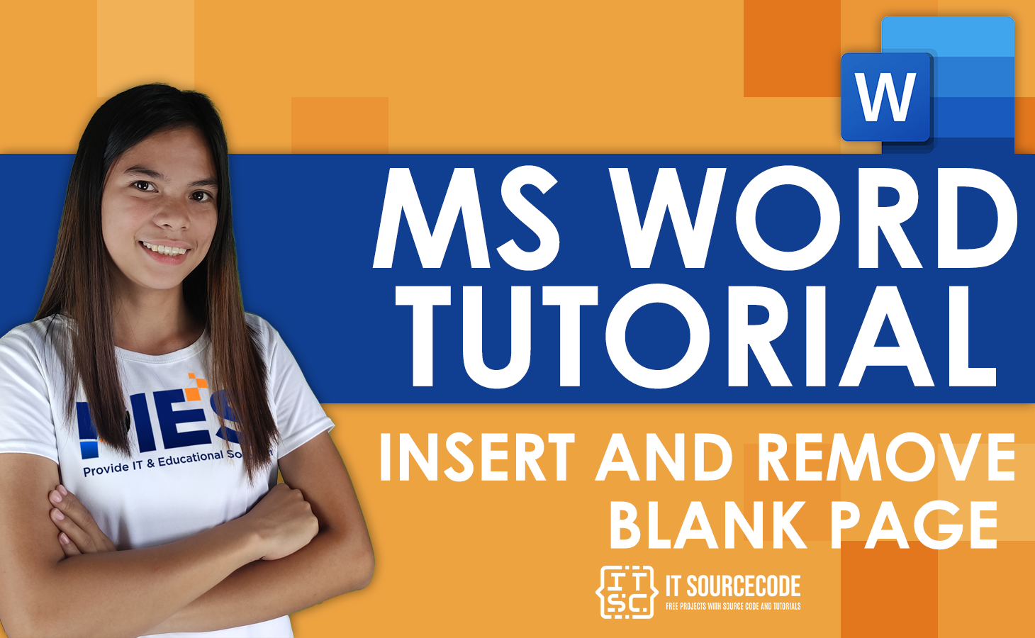 MS Word Tutorial Insert and Remove Blank Page