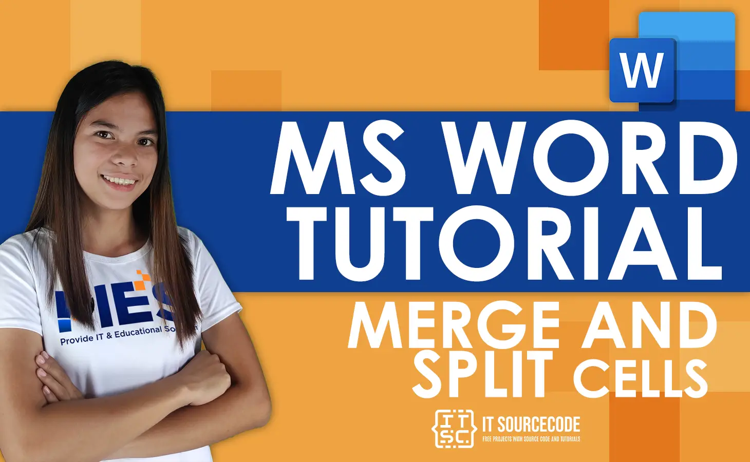 MS Word Tutorial Merge and Split Cells