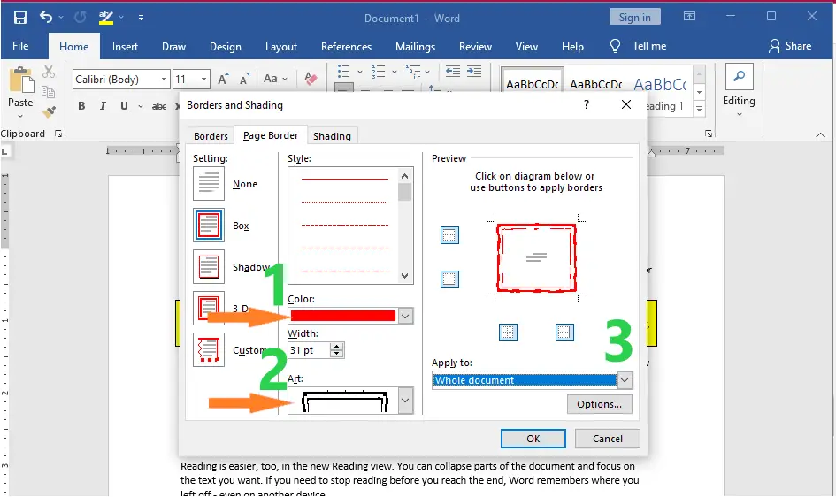 How To Apply Border And Shading In MS Word