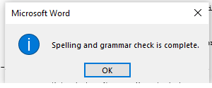 SPELLING AND GRAMMAR Check