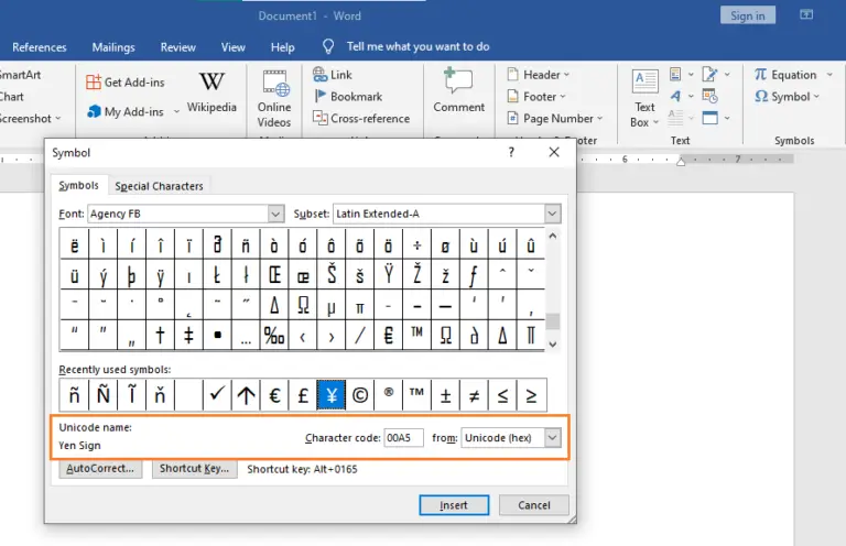 How to Insert Symbol in MS Word - Symbol and Special Characters