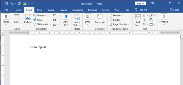Undo in MS Word - How To Undo and Redo In MS Word
