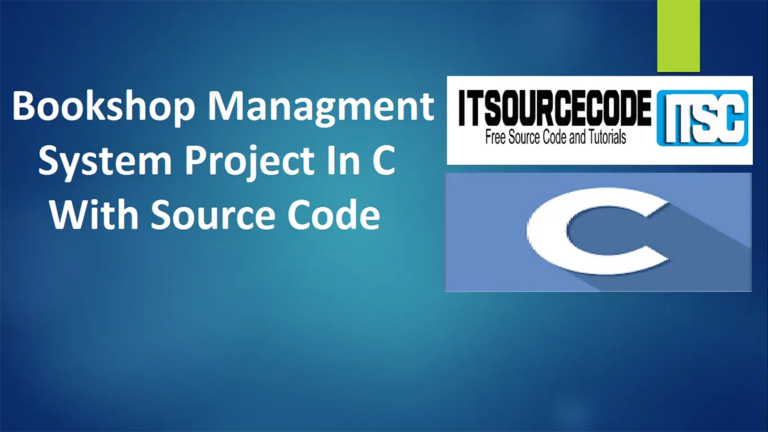 Bookshop Management System Project In C With Source Code