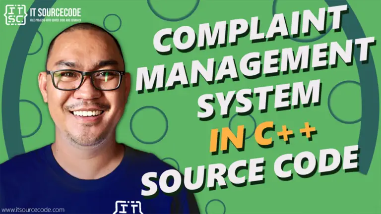 Complaint Management System Project In C++ with Source Code