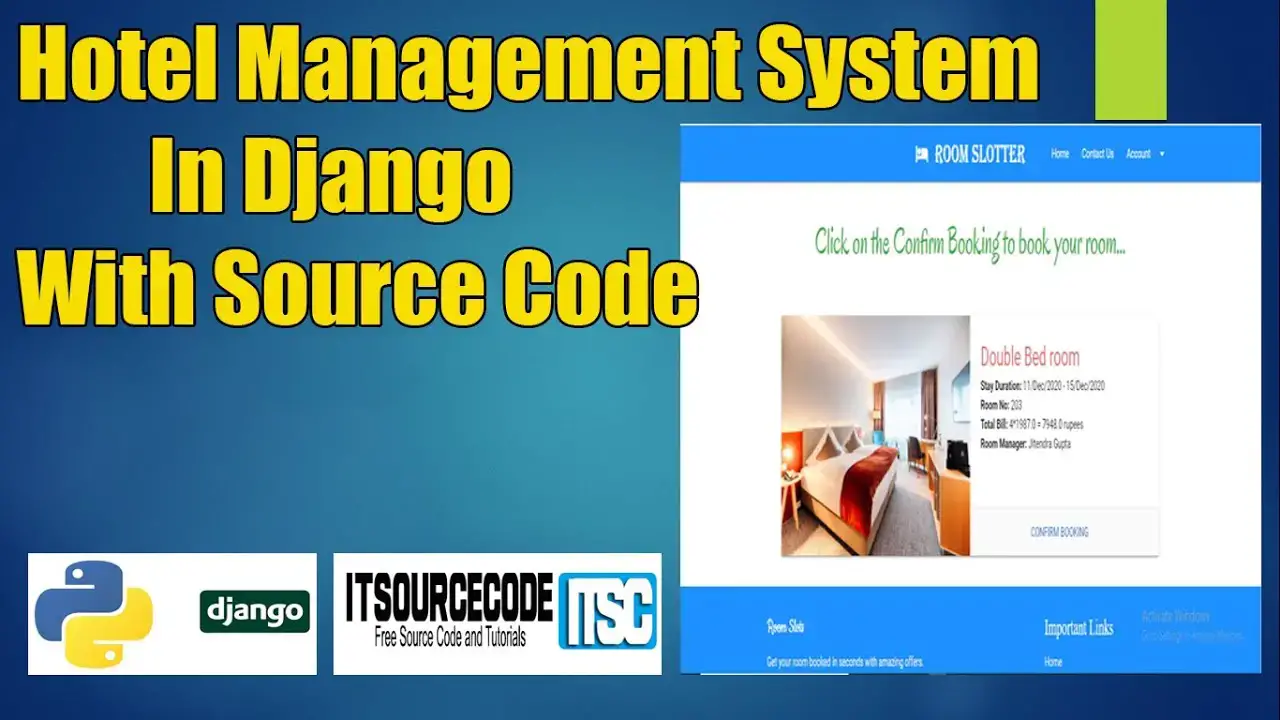 Django Hotel Management System With Source Code