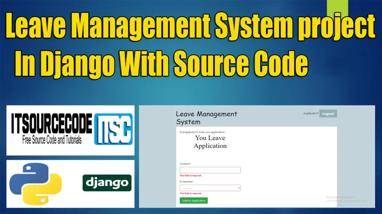 Django Leave Management System with Source Code