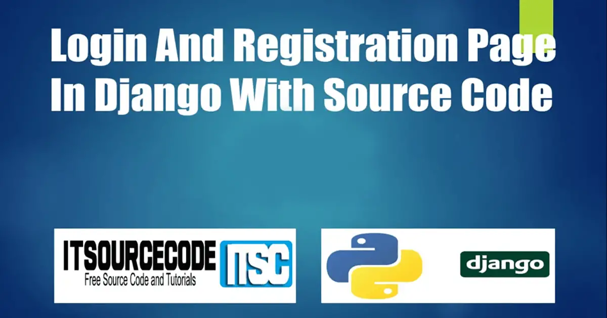 Django Login And Registration With Source Code