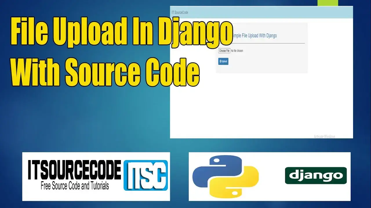 File Upload In Django With Source Code