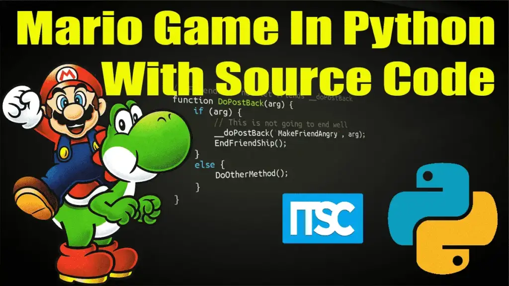 Mario Game in Python with source code