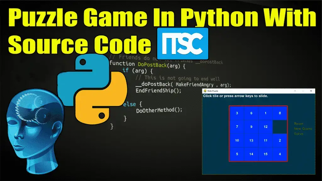 Puzzle Game In Python with source code