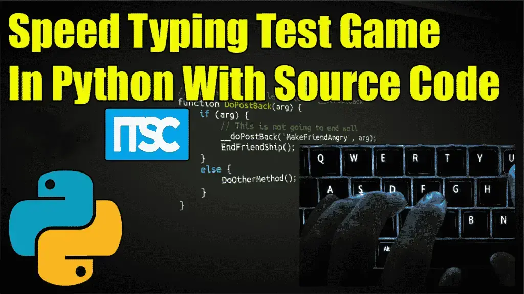 Speed Typing Test Python Project with source code