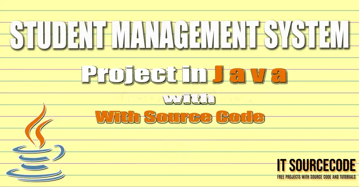 Student Management System in Java with source code