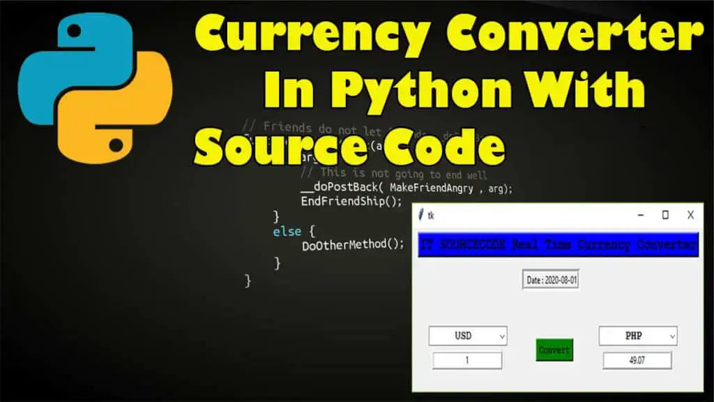 currency converter in python with source code