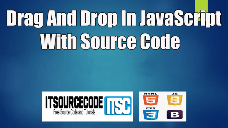 Drag And Drop JavaScript With Source Code