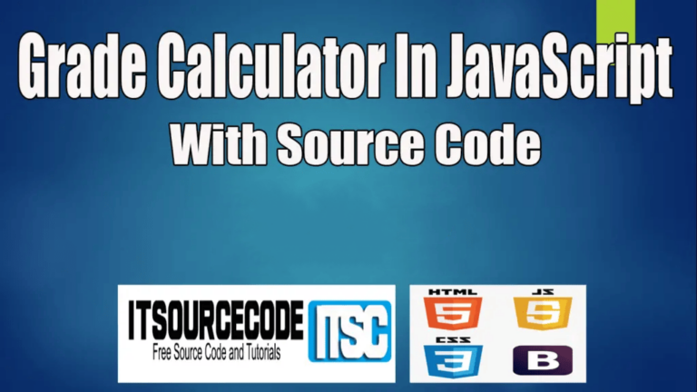 Grade Calculator In JavaScript with Source Code