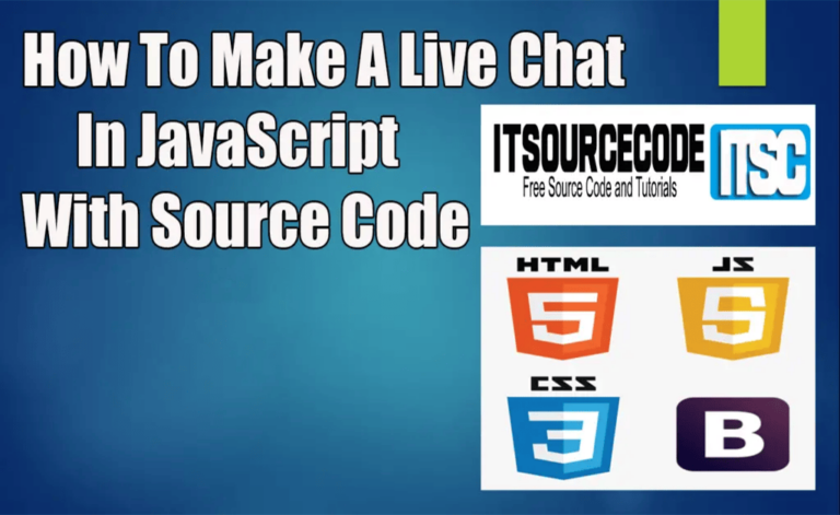 Live Chat In JavaScript With Source Code