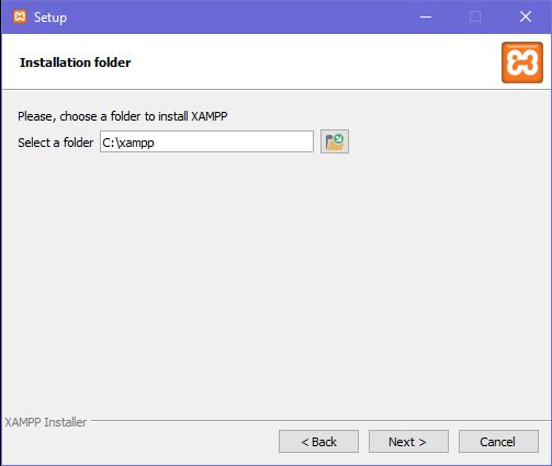 XAMPP Create Folder