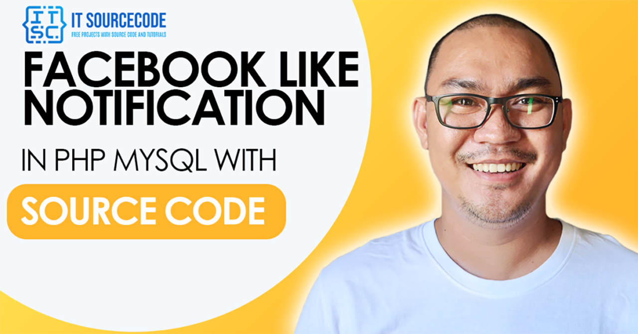 Facebook Like Notification PHP MySQL With Source Code