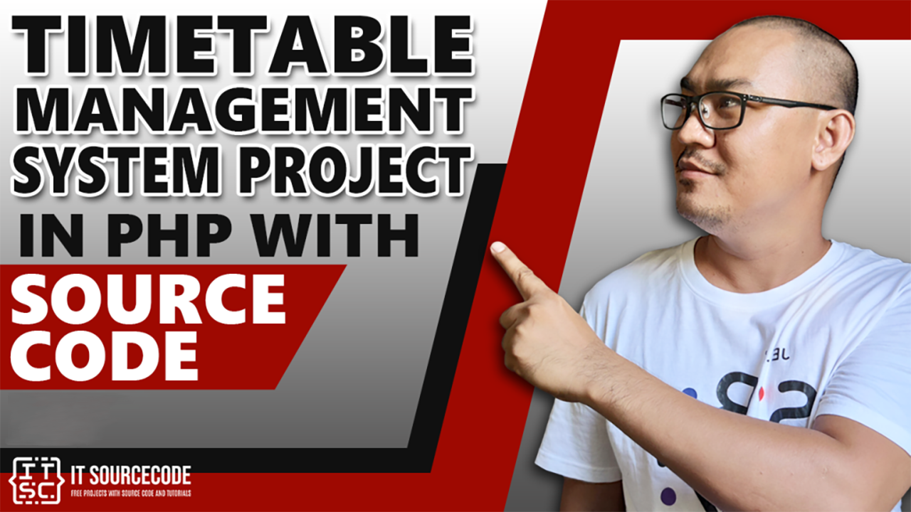 Time Table Management System Project Source Code In PHP