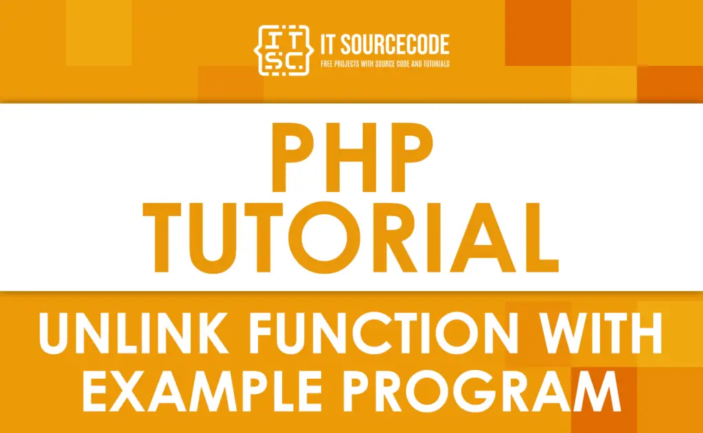 unlink filename in php