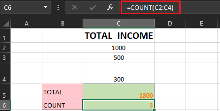EXCEL COUNT