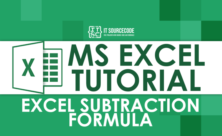 Excel Subtraction Formula