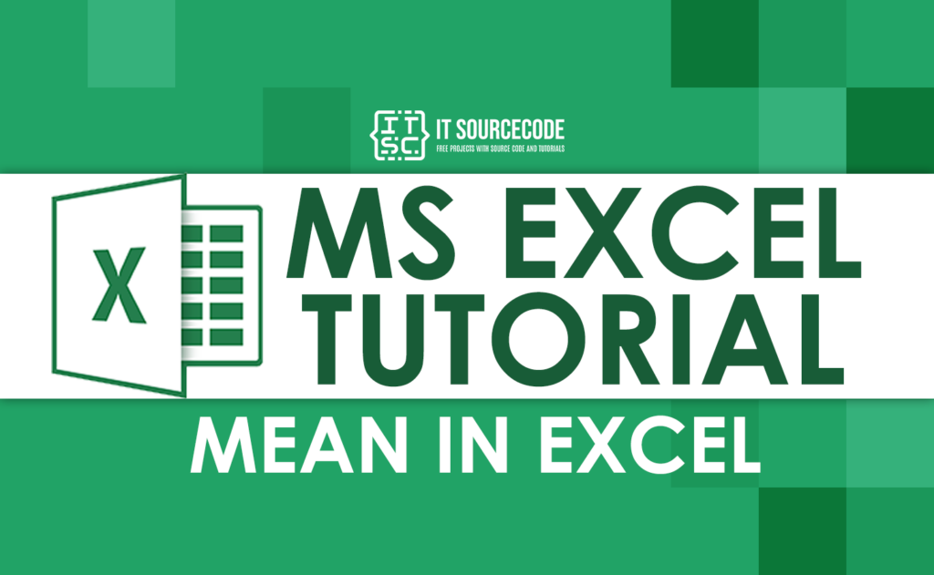 How To Calculate Mean On Excel Easy Steps 7834