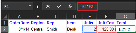 Second Number of Excel Cell
