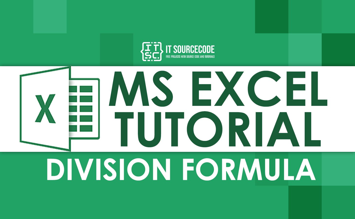 division formula in excel