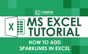 How To Add Sparklines In Excel
