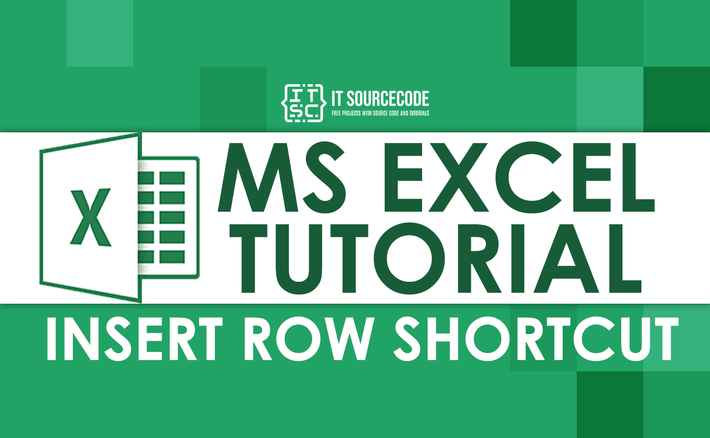 Insert row in Excel Shortcut