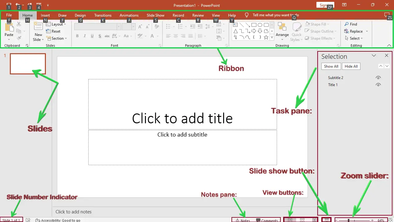 tooltip in powerpoint presentation