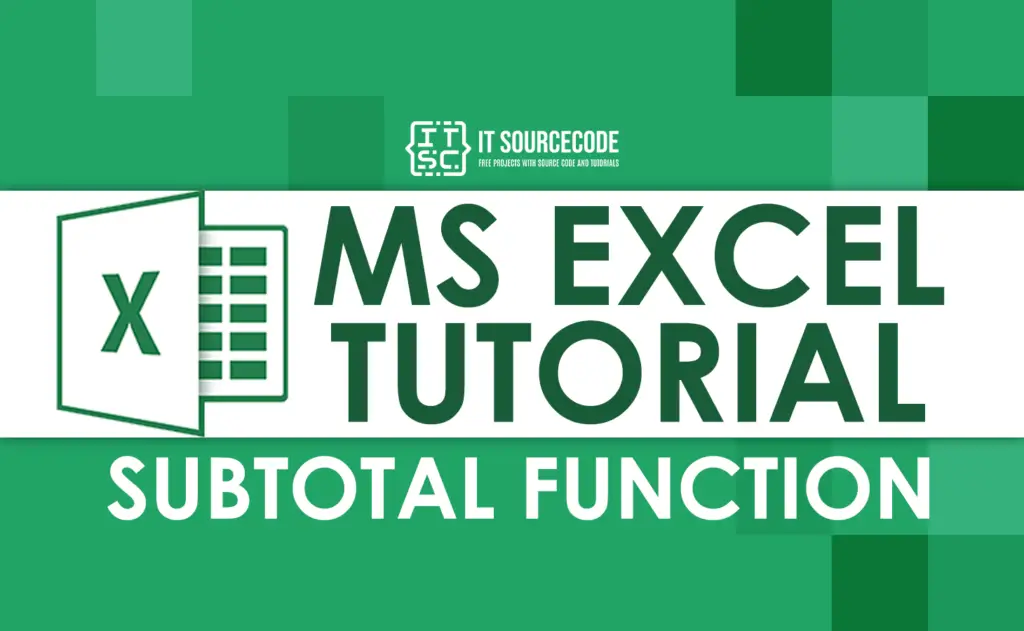 Excel Subtotal Function With Example And Simple Formula