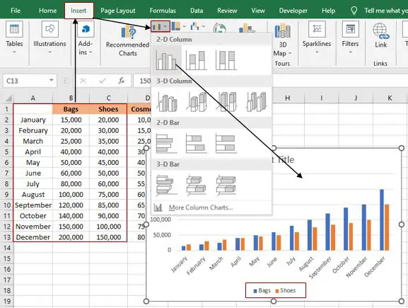how to add a data series in Excel