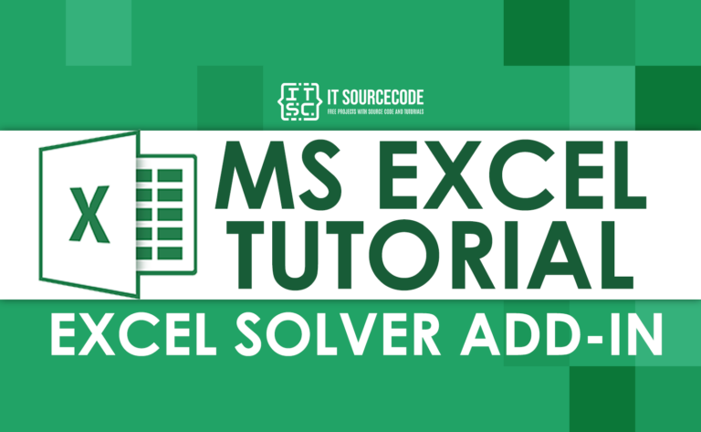 Excel solver addin