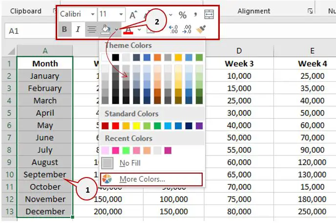 How To Use Excel Fill Color Shortcut: A Quick And Easy Guide