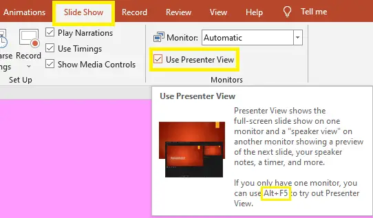  how to view speaker notes on another screen 