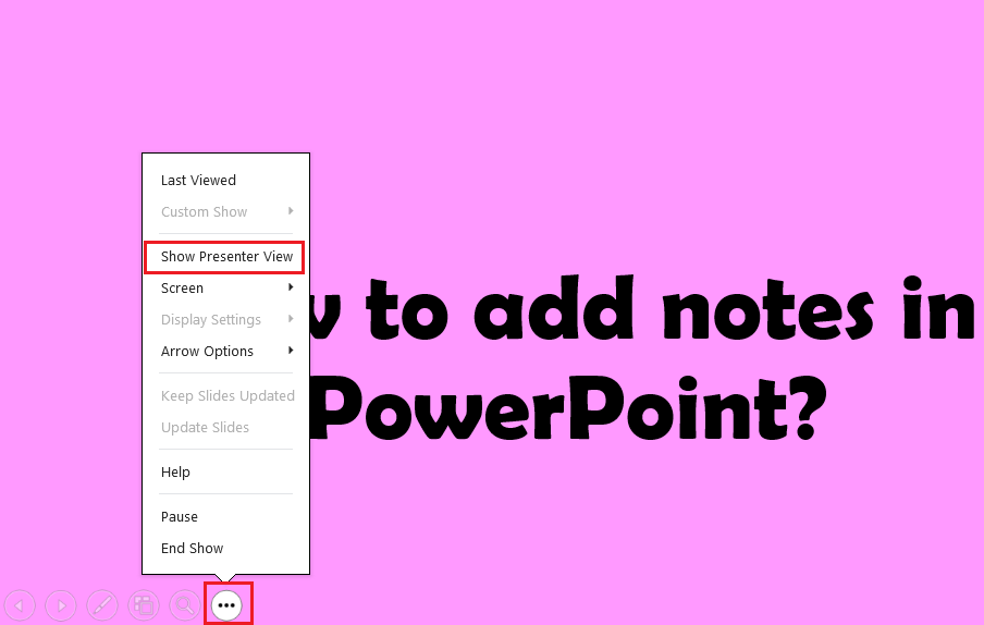 how to view speaker notes in PowerPoint