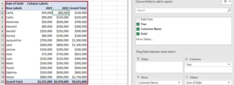 How To Calculate Percentage Difference In Excel Pivot Table