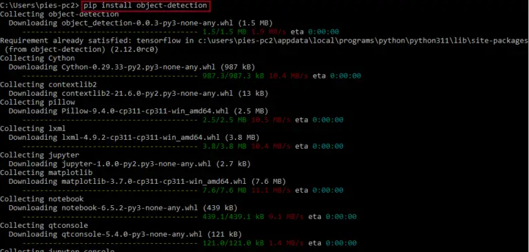 Modulenotfounderror: No Module Named 'object_detection'