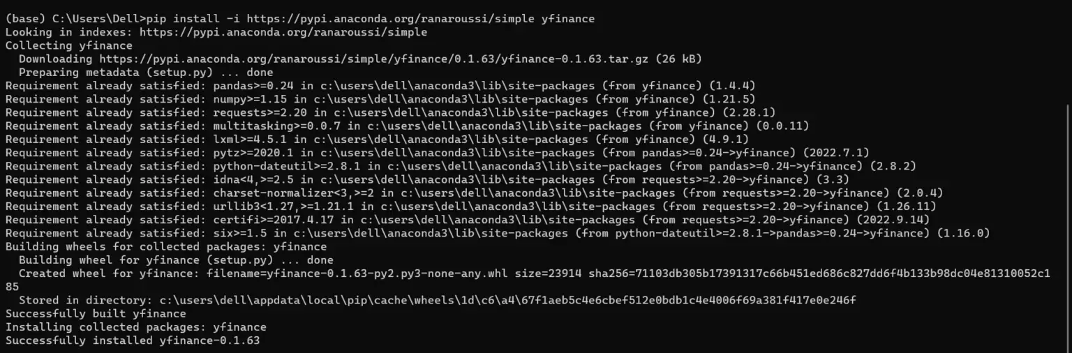 Modulenotfounderror: no module named yfinance [SOLVED]