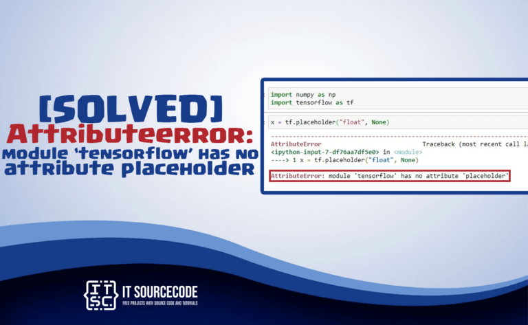 Attributeerror module tensorflow has no attribute placeholder