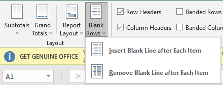 Blank Rows - How To Format A Pivot Table In Excel: Simple Steps