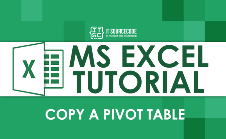 How To Copy A Pivot Table In Excel Smoothly