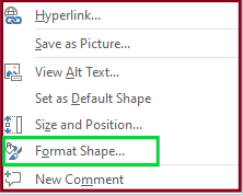 Format shape