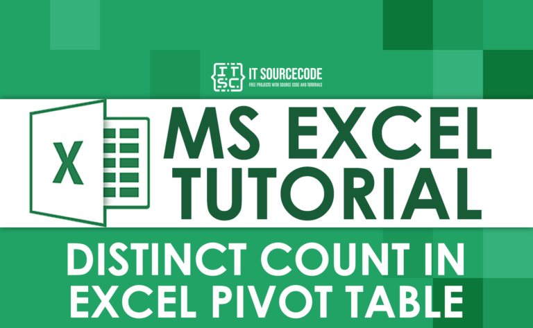 How To Get Distinct Count In Excel Pivot Table Simple Tutorial