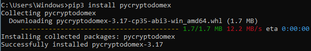 Install Cryptodome