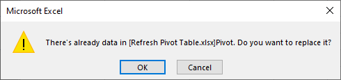Message Box Clear Data - How To Delete A Pivot Table In Excel