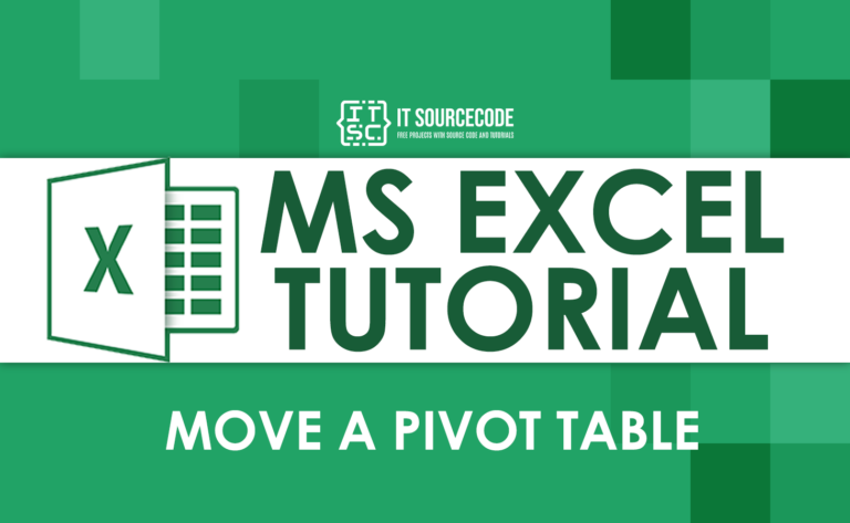 How To Move A Pivot Table In Excel Effortlessly